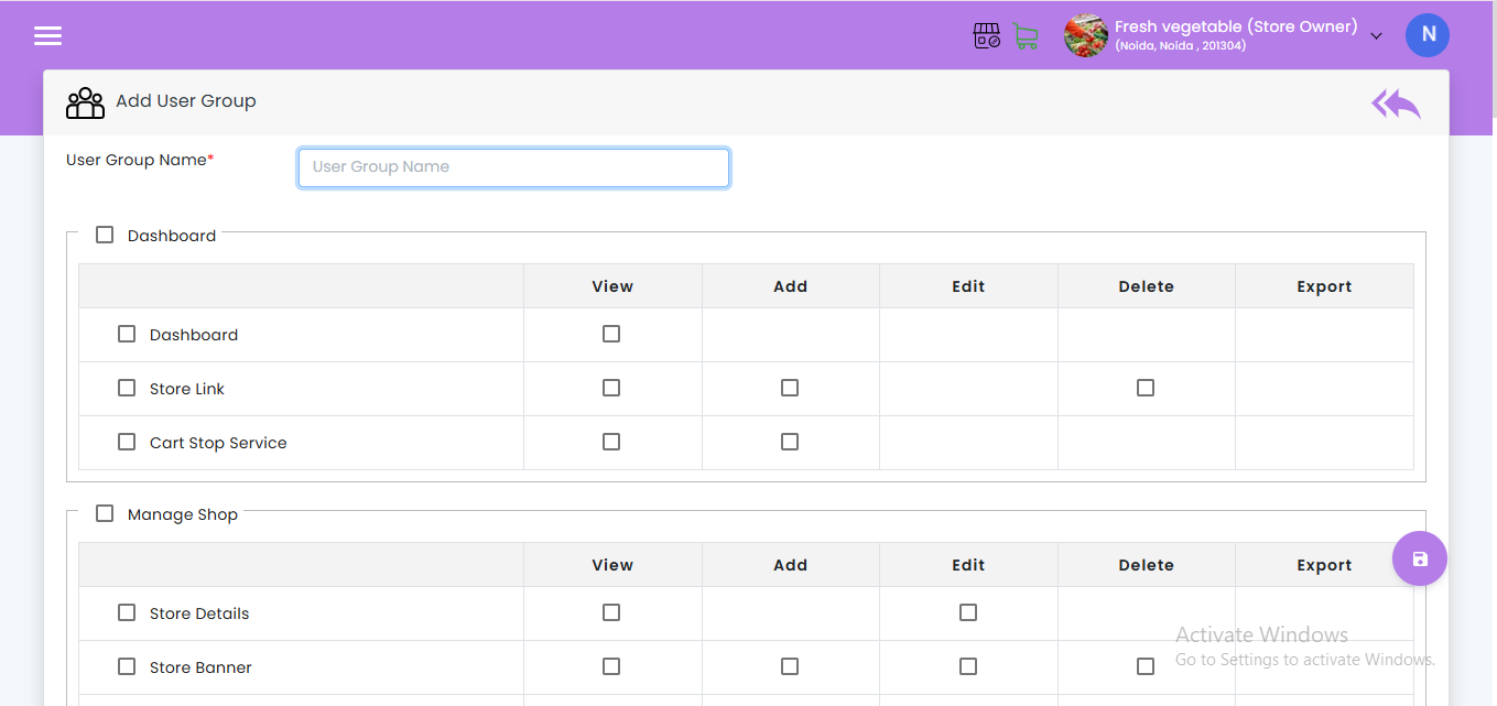 Manage Users